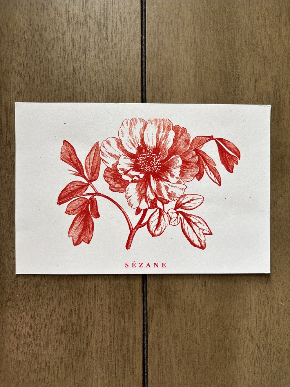 Sézane Floral Post Card